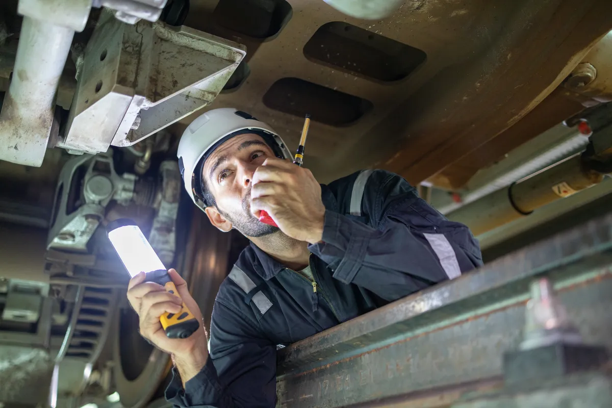 railway-technicians-inspect-the-suspension-